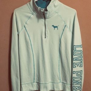 1/4 zip yoga jacket by Pink with thumb holes